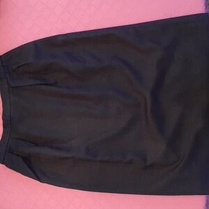 Linen midi pencil skirt 80s